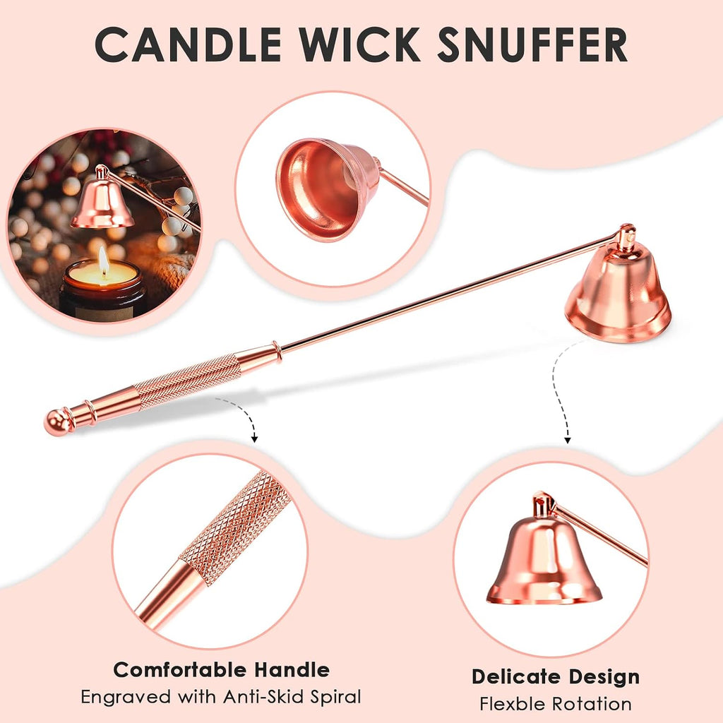 6 in 1 Candle Accessory Set,Candle Wick Trimmer Cutter,Candle Wick Dipper,Candle Wick Snuffer, Rechargeable Candle