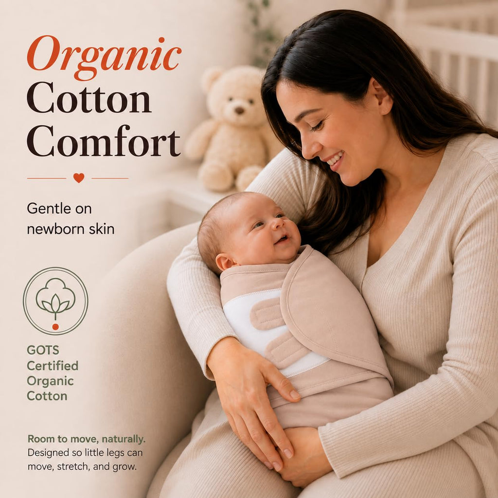 Zipper Swaddle Sleep Sacks - Pack Swaddles for Newborns, Adjustable & Breathable Infant Sleep Sack, Easy