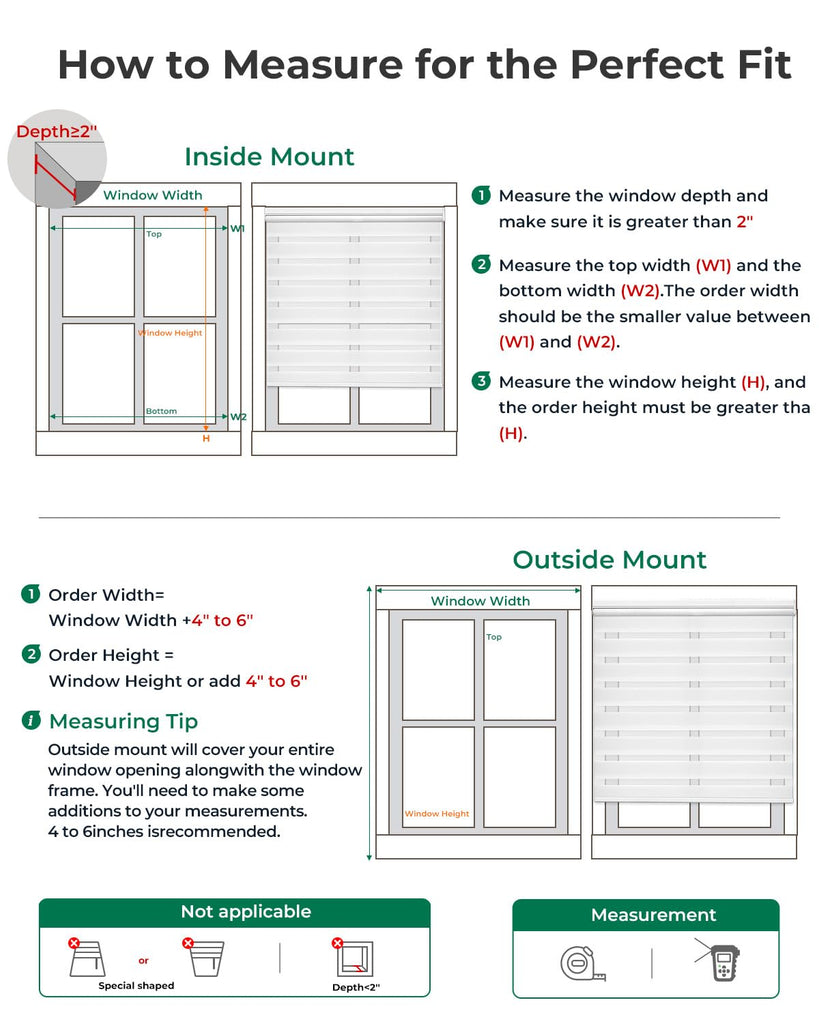 Motorized Zebra Blinds with Remote, Electric Dual-Layer Shades with Dry Battery-Powered, Smart Window Blind with