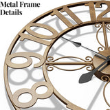 Cuspin 24 inch Wall Clock, Large Wall Clocks for Living Room