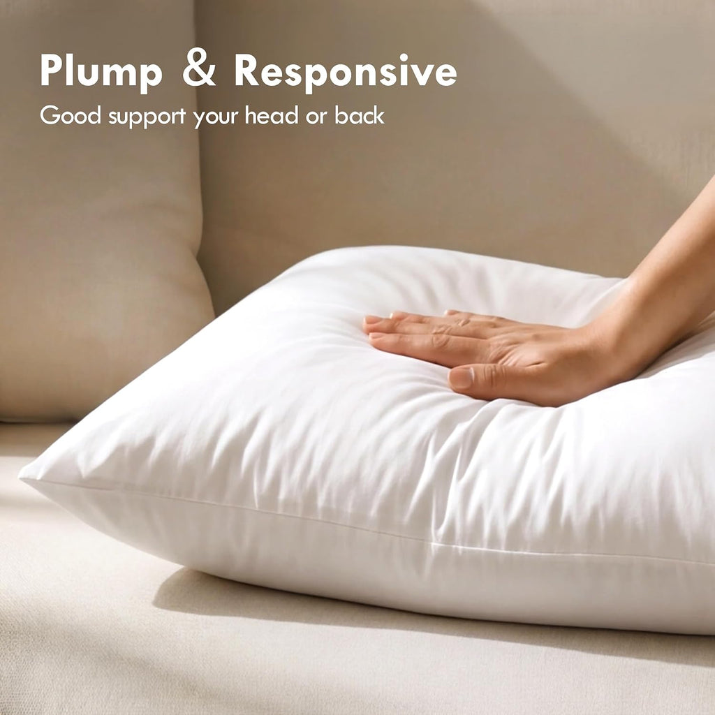 12x20 Lumbar Pillow Insert, Fluffy Decorative Pillow for Couch Sofa