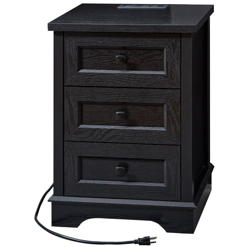 Farmhouse, 25" Chest of Drawers, Black