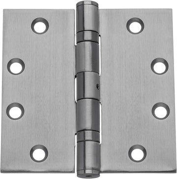 Door Hinges, Heavy Duty 4.5x4.5 Full Mortise Ball Bearing Design for a Smooth Quiet Swing