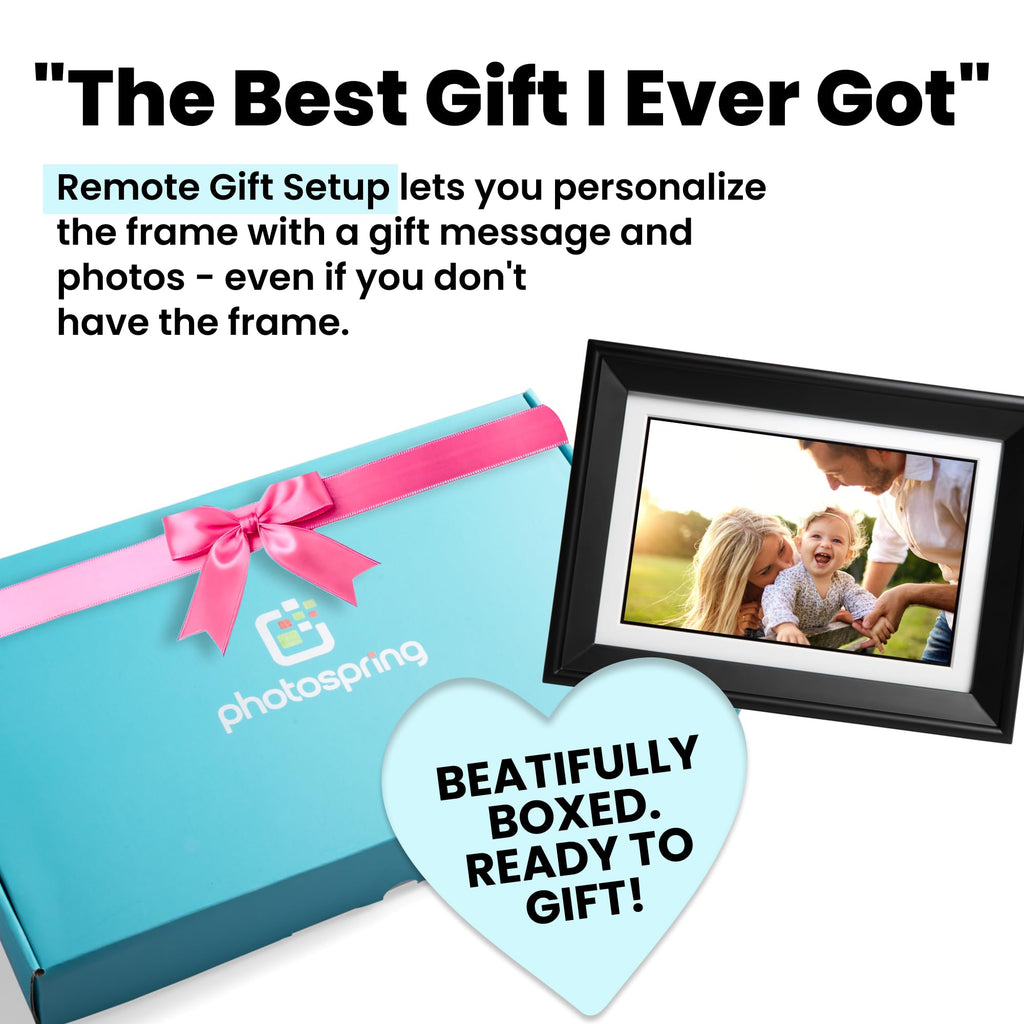 No Subscription, 10in WiFi Digital Picture Frame, Email App Web, USA Company, 32gb Touch Screen, Play Videos up to