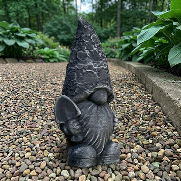 Whimsical Gnome Concrete Garden Statue Handmade Outdoor Lawn Ornament Fantasy Dwarf Hold Shovel Figure Decorative