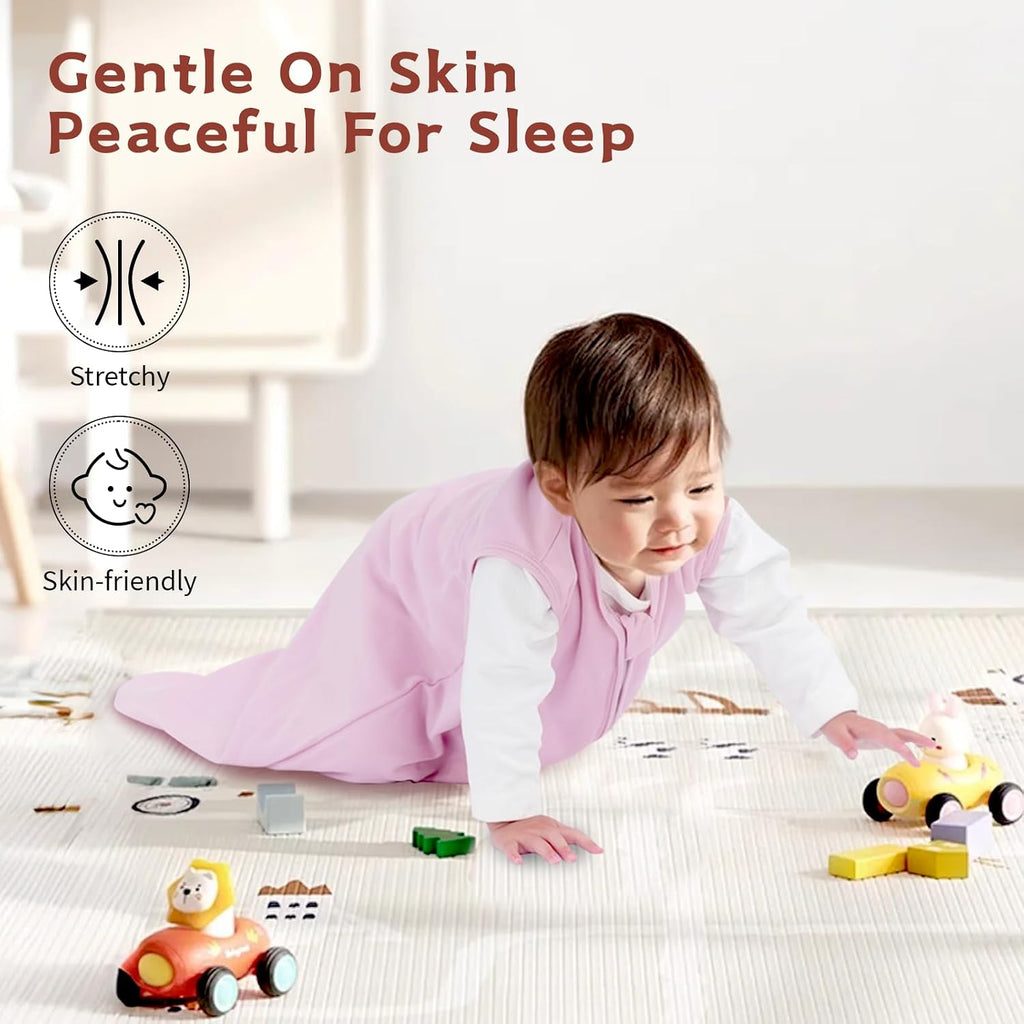 Sleep Sack, 100% Cotton Wearable Blanket, 0.5 Tog, 3 Pack