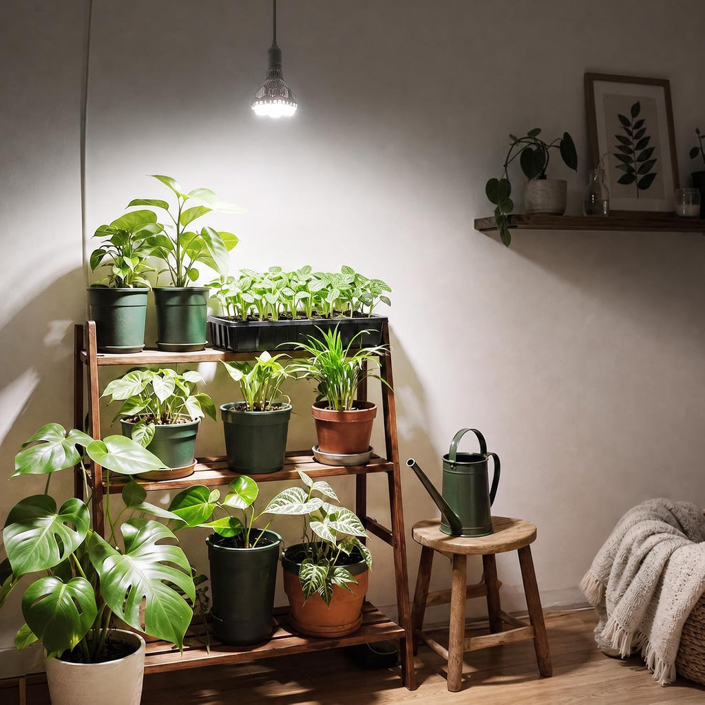 40W Hanging Grow Light Bulb with Remote, E26 Plant Light