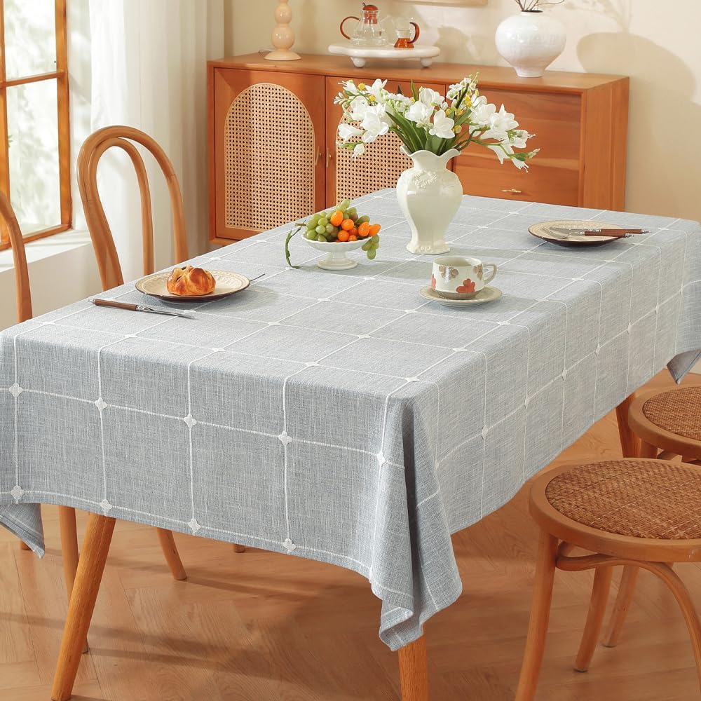 52 x 70 Cloth Tablecloths Rectangular Blue Table Coth Rectangle Table Summer Farmhouse Cotton Tablec