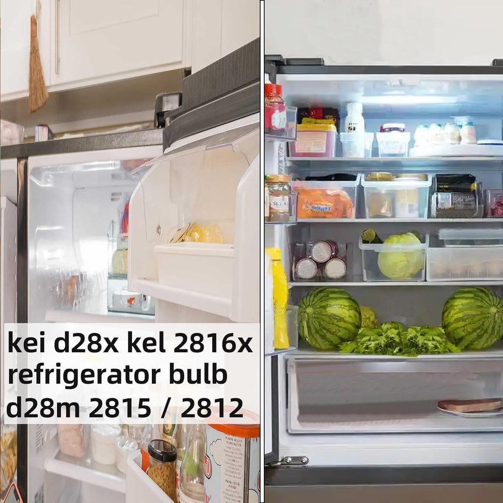 Led KEI D28X KEL 2816X Refrigerator Bulb 3W 2815 D28M Replacement Freezer Light Bulbs 100-265v E17 40w Halogen 500lm