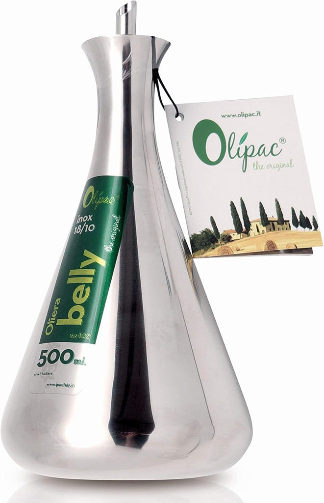 Olive Oil Dispenser - Belly Oil And Vinegar Cruet By Olipac - 500ml.