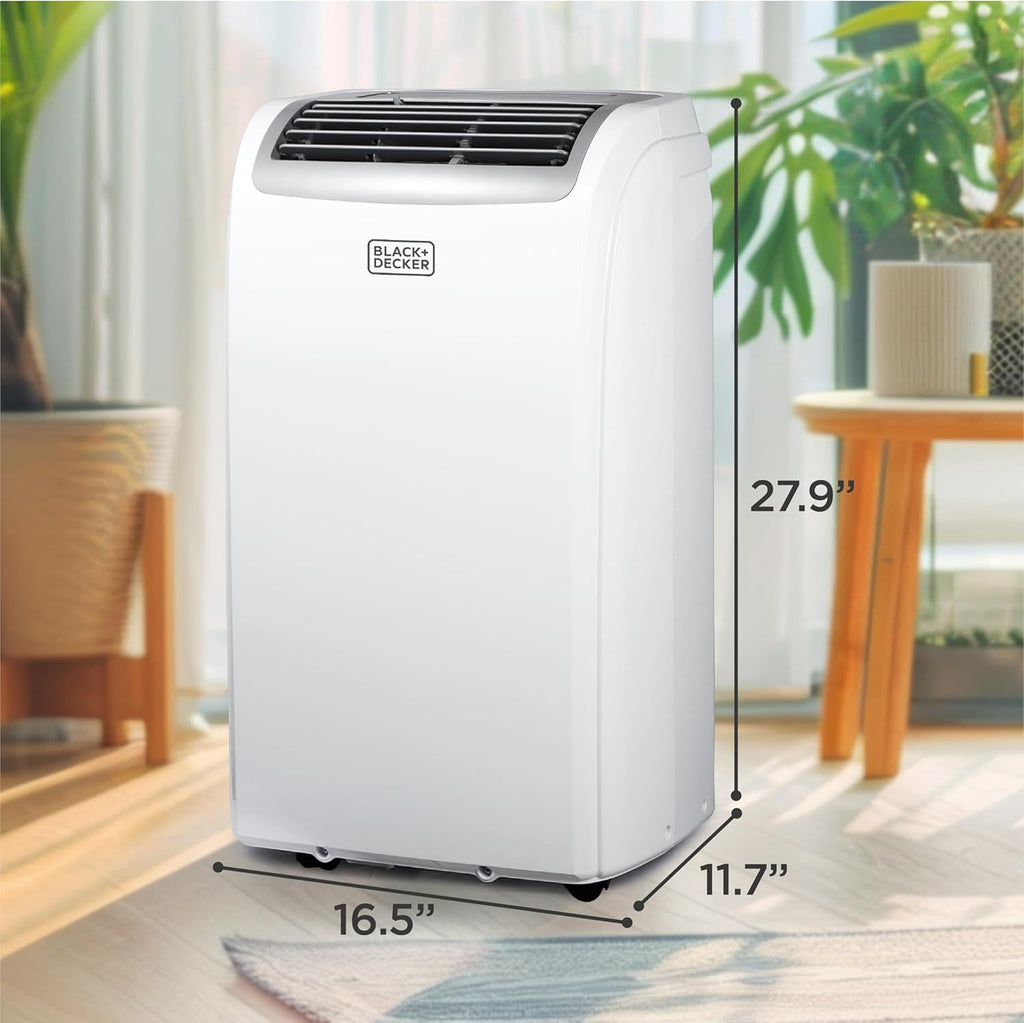 12,000 BTU Portable Air Conditioner with 9,000 BTU Heating, 4-in-1 AC, Heater, Dehumidifier and Fan
