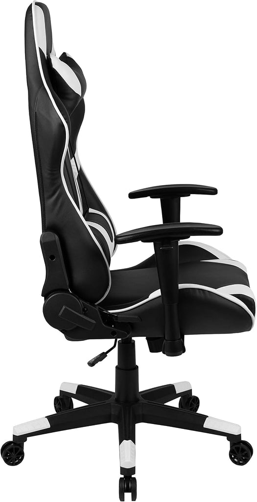 X20 Fully Reclining LeatherSoft Racing Style Gaming Chair with Headrest, Lumbar Pillows, Ergonomic Swivel Computer