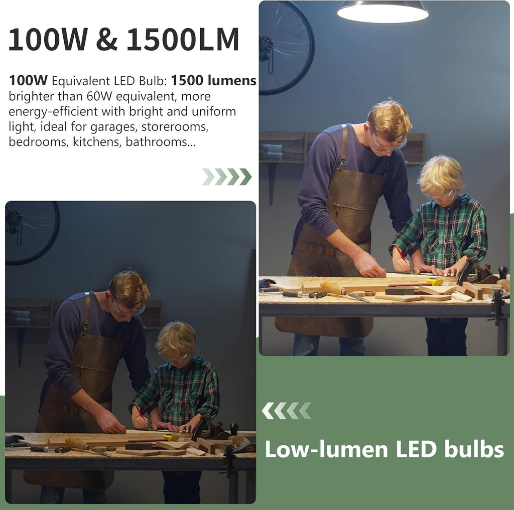 A19 LED Light Bulbs,100 Watt Equivalent,2700K Soft White