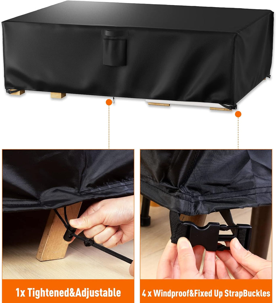 Patio Furniture Covers, Outdoor Furniture Cover Waterproof, General Purpose, Outside Table and Chair Covers, Heavy
