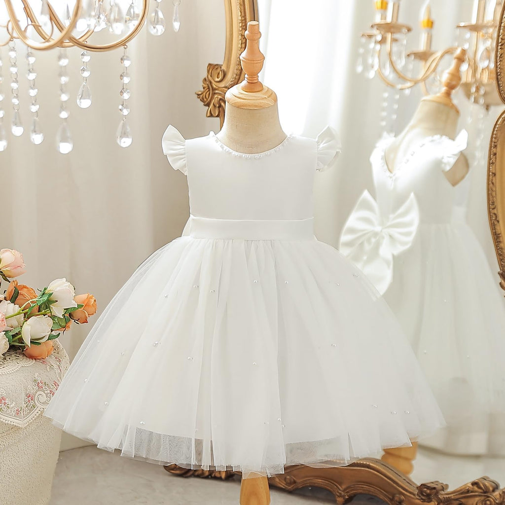 Baby Girl Birthday Party Tutu Wedding Gown Toddler Tulle Dress