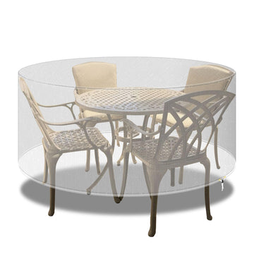 Outdoor Transparent Furniture Covers Round Patio Table Cover Waterproof - Garden Furniture Set Covers Circular Table