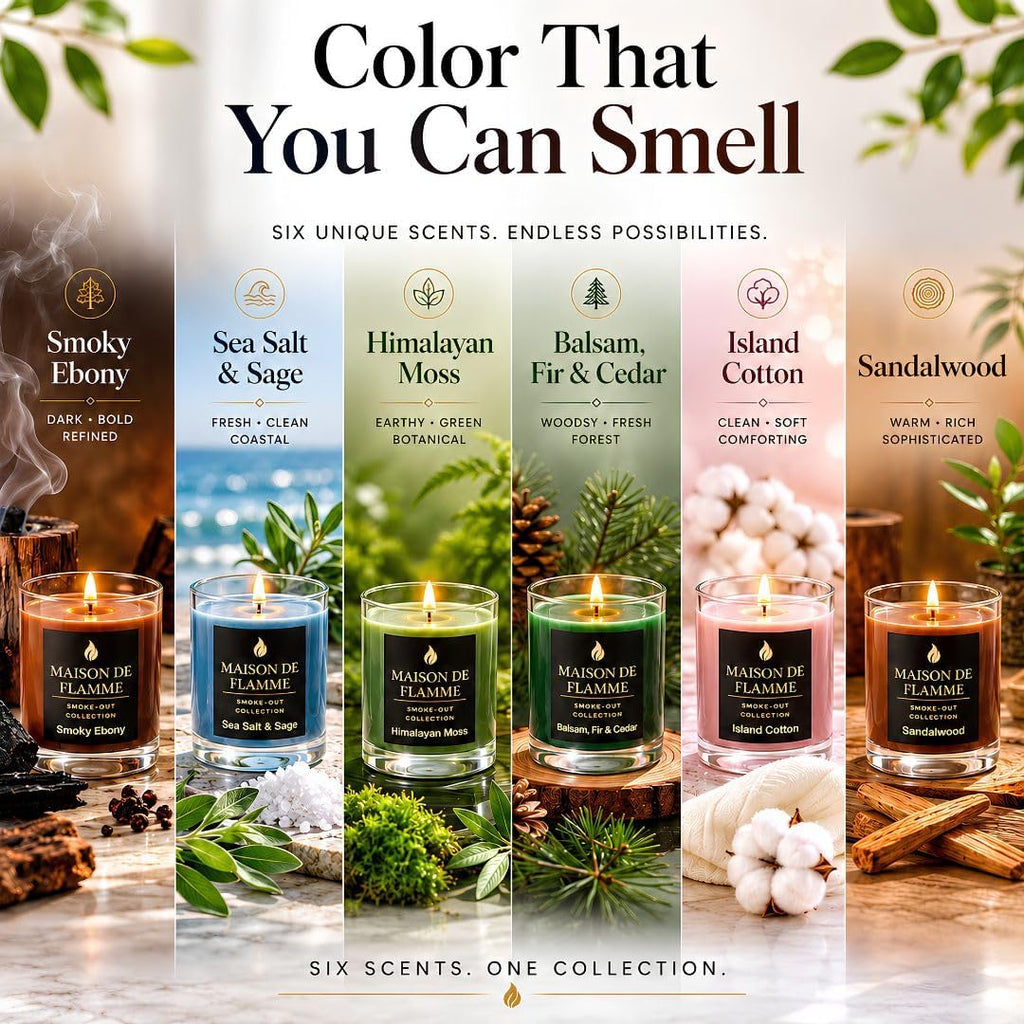 Scented Candles Gift Set for Women and Men, 6 Pack Soy Candles - Set of 6