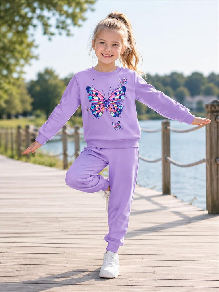 Little Girls Clothes Set Sweatshirts Top & Leggings 2pcs Fall Winter Outfit