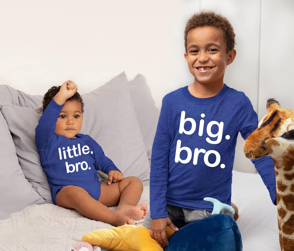 Big bro Little bro Outfits Big Brother Little Brother Sibling Boys Matching Gifts Baby Set