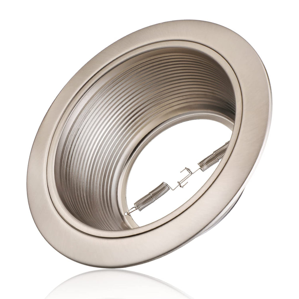 6 Inch Recessed Light Trim, Satin Nickel