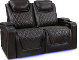 Oslo Home Theater Seating | Premium Top Grain Italian Nappa 11000 Leather, Power Recliner, Power Headrest