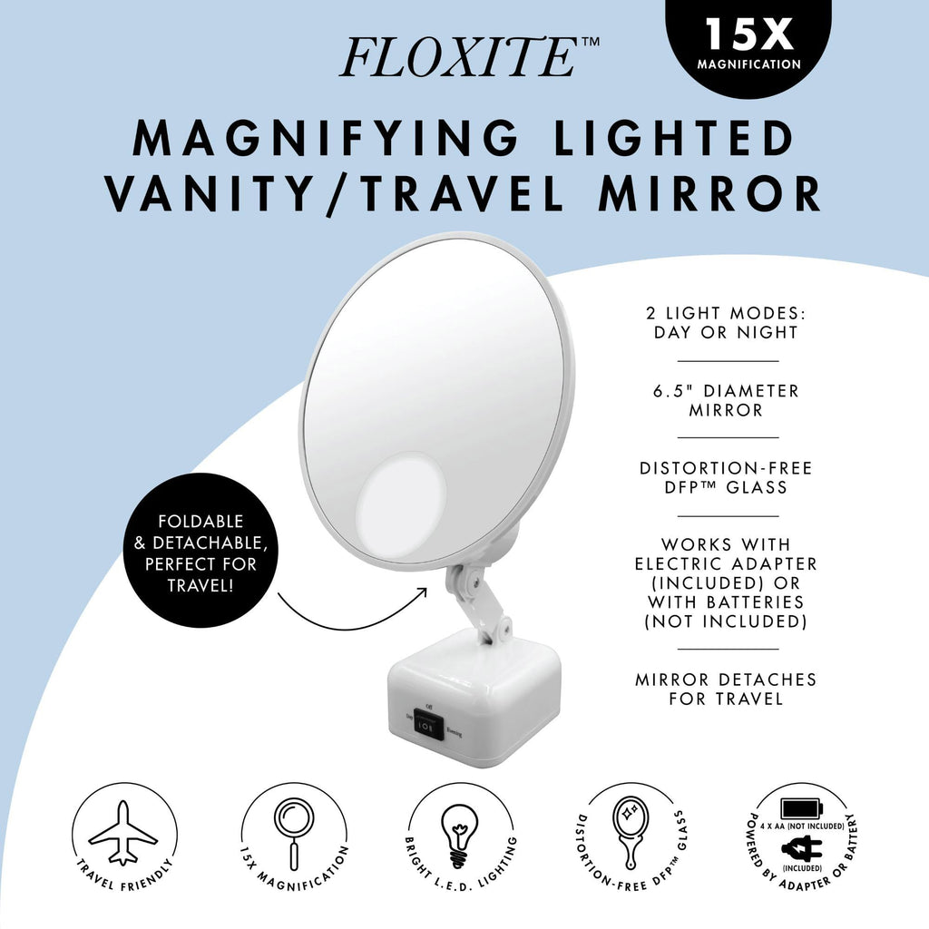 15X Magnifying Mirror with Light
