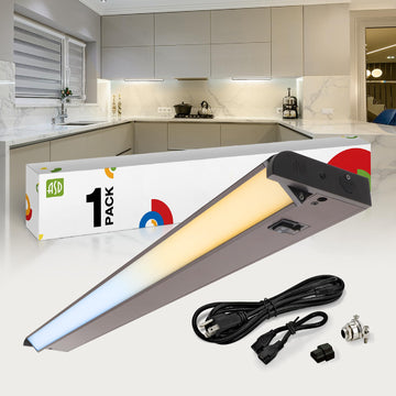 Bronze Swivel LED Under Cabinet Light, 32 Inch 16W, Plug in/Hardwired