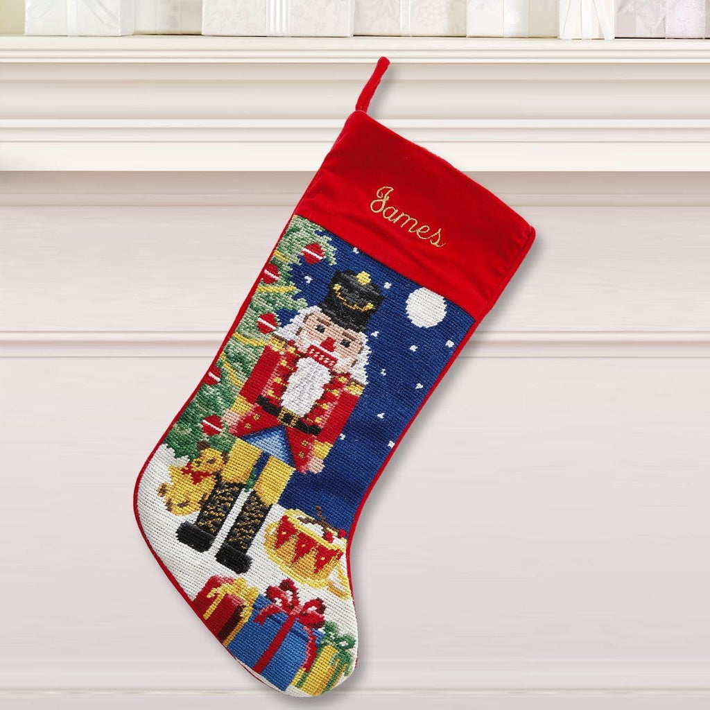 Personalized Heirloom Needlepoint Stocking