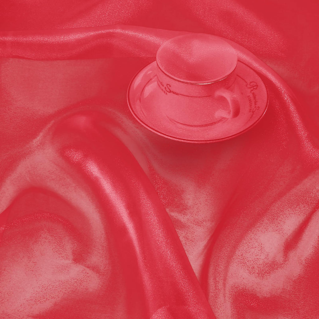 Red Organza Fabric by The Yard, 60 Wide (10 Yard)