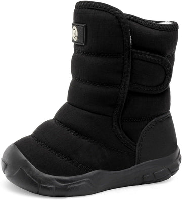 Toddler Boys Girls Winter Warm Shoes Water-Resistant Comfy Non-Slip Snow Boots Cold Weather Insulated Outdoor Walking