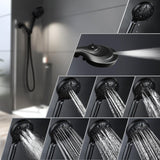 Filtered Shower Head with Handheld, 9 Spray Modes 2.5GPM High Pressure Showerhead with ON OFF Pause Switch