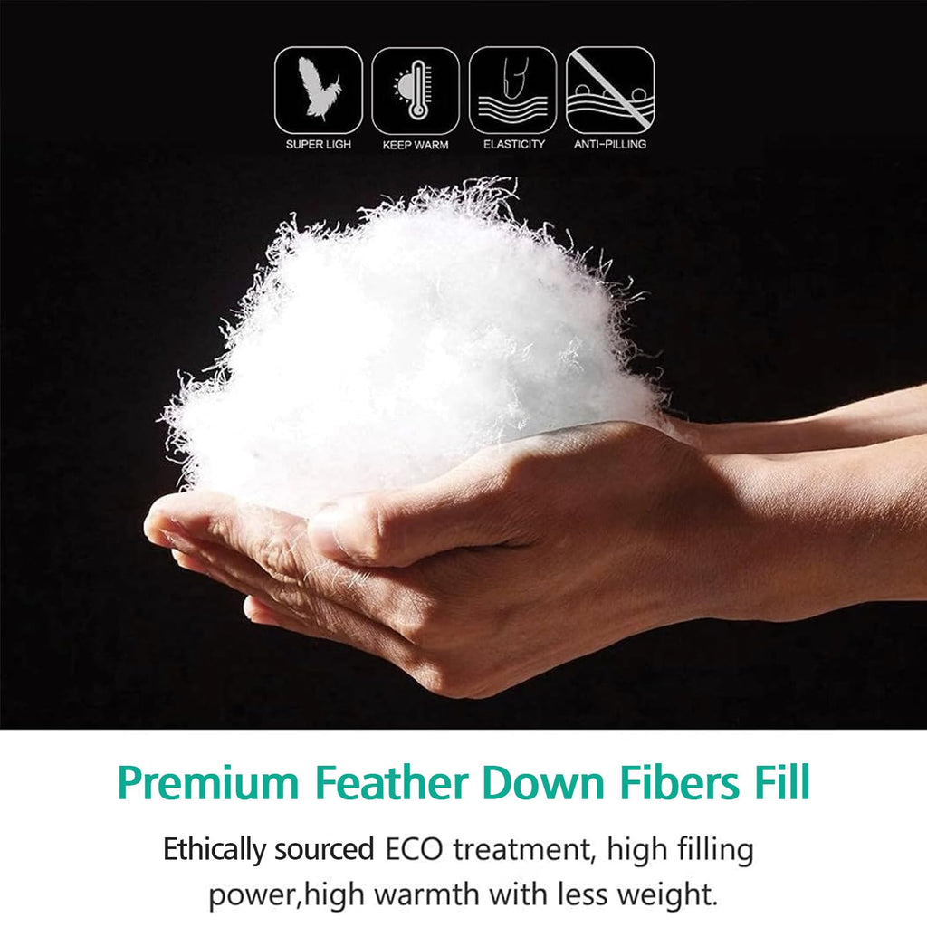 Heavyweight Duvet Insert, Winter Down Feather Fibers Comforter