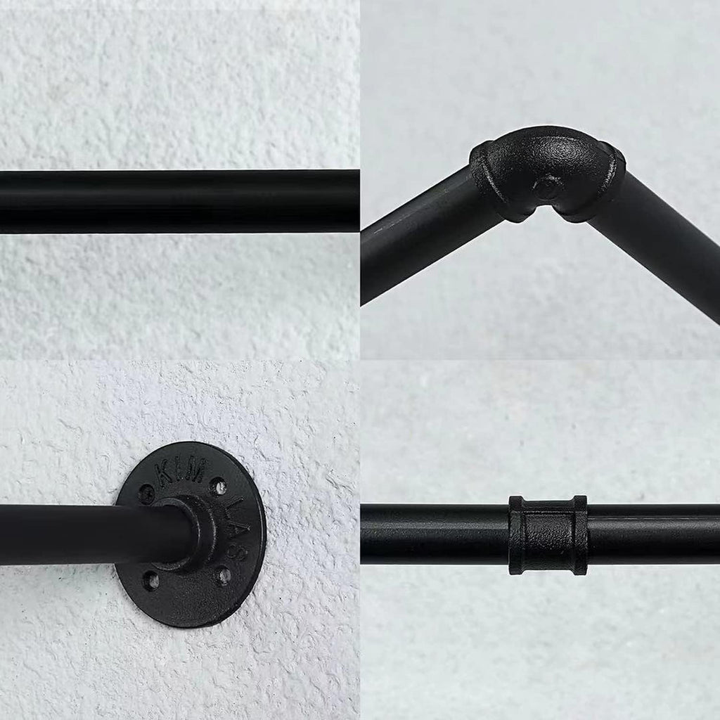36" Wall Mounted Clothes Rack, Closet Rods for Hanging Clothes