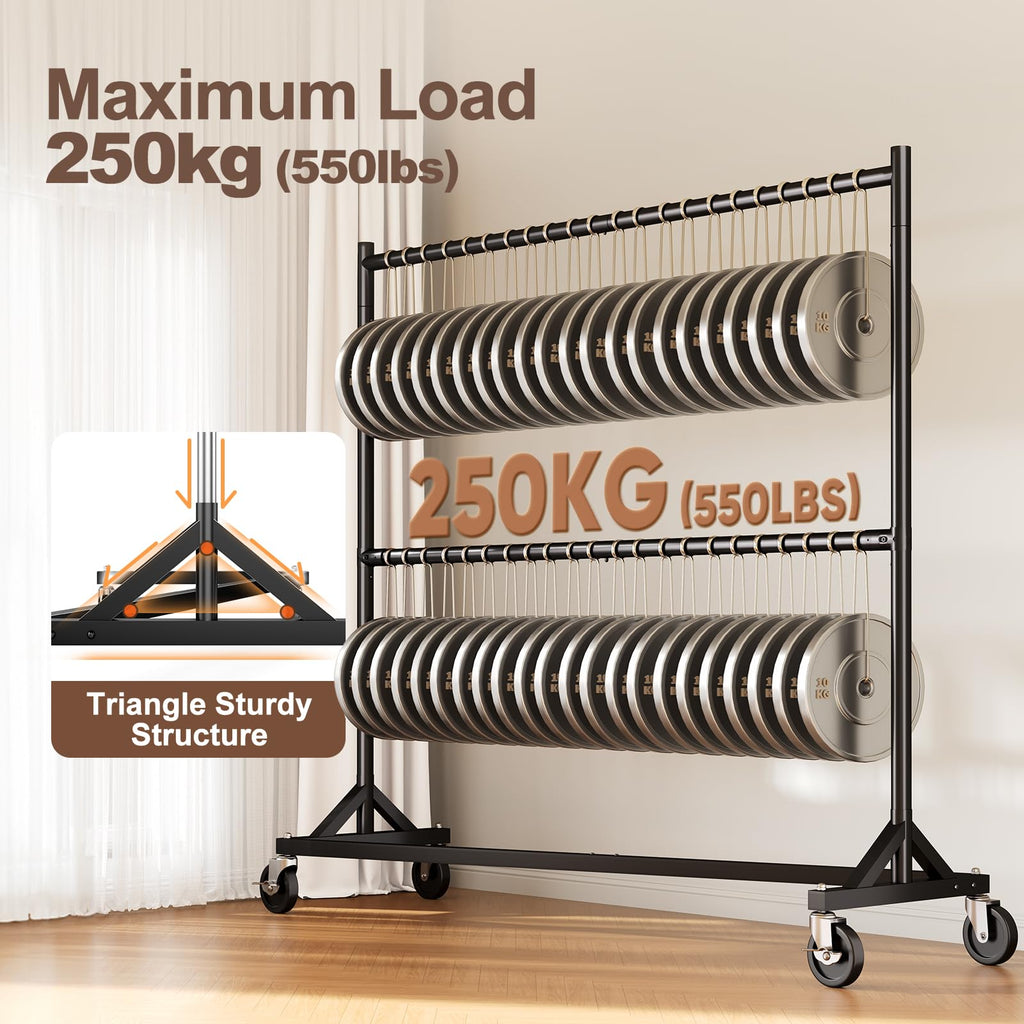 Z Rack, Clothes Rack Hold 550LB Adjustable Height Black 2 Packs