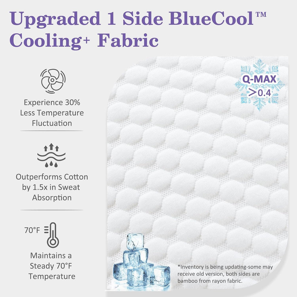 Cooling Adjustable Shredded Memory Foam Pillow, King 20x34, 1 Pack | Adjust the loft for side, back or stomach