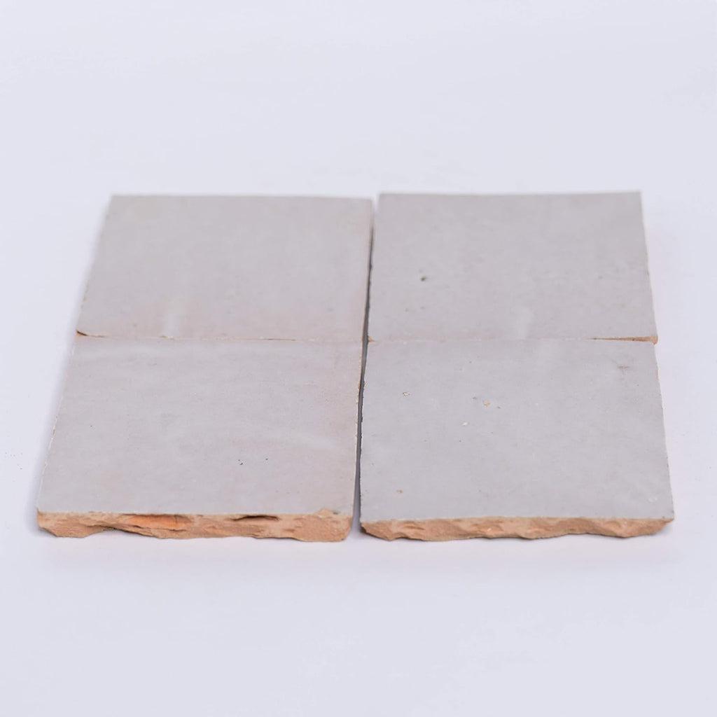 Mosaic & Tile House Handmade 4x4-in. Solid Color Off-White (MSC01-01)