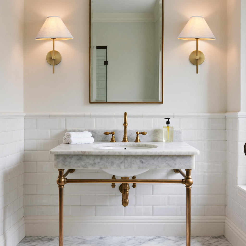 Modern Linen Wall Sconce Hardwired