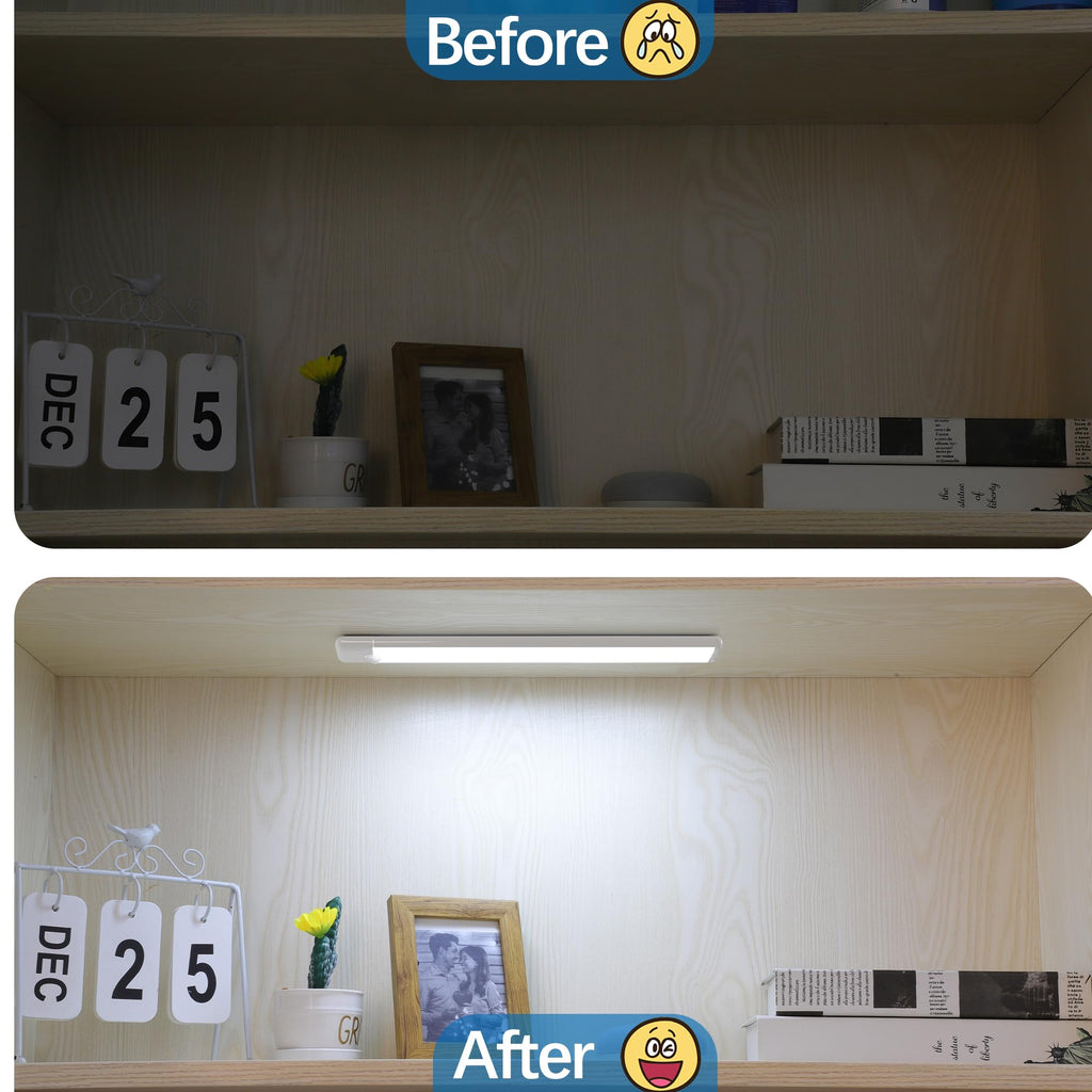 Motion Sensor Under Cabinet Lights, 3-Pack, Cool White, 12 inch