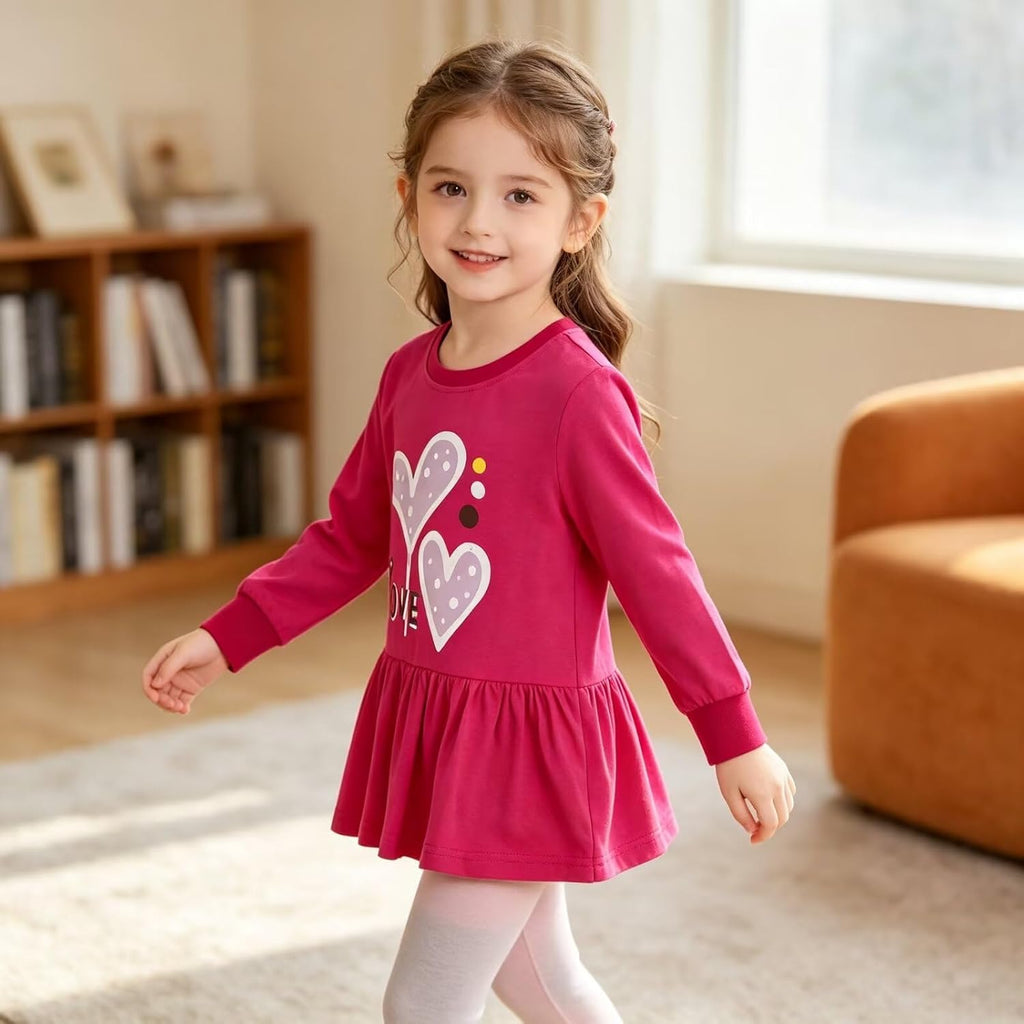 Toddler Girl Long Sleeve T-Shirts Kids Cotton Fall Top