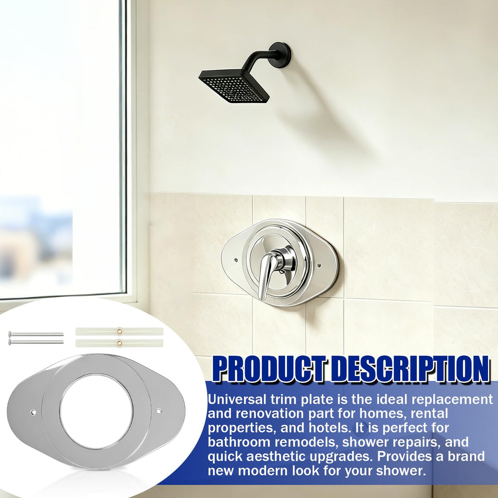 Universal Shower Renovation Cover Plate, Effortless Bathroom Upgrade