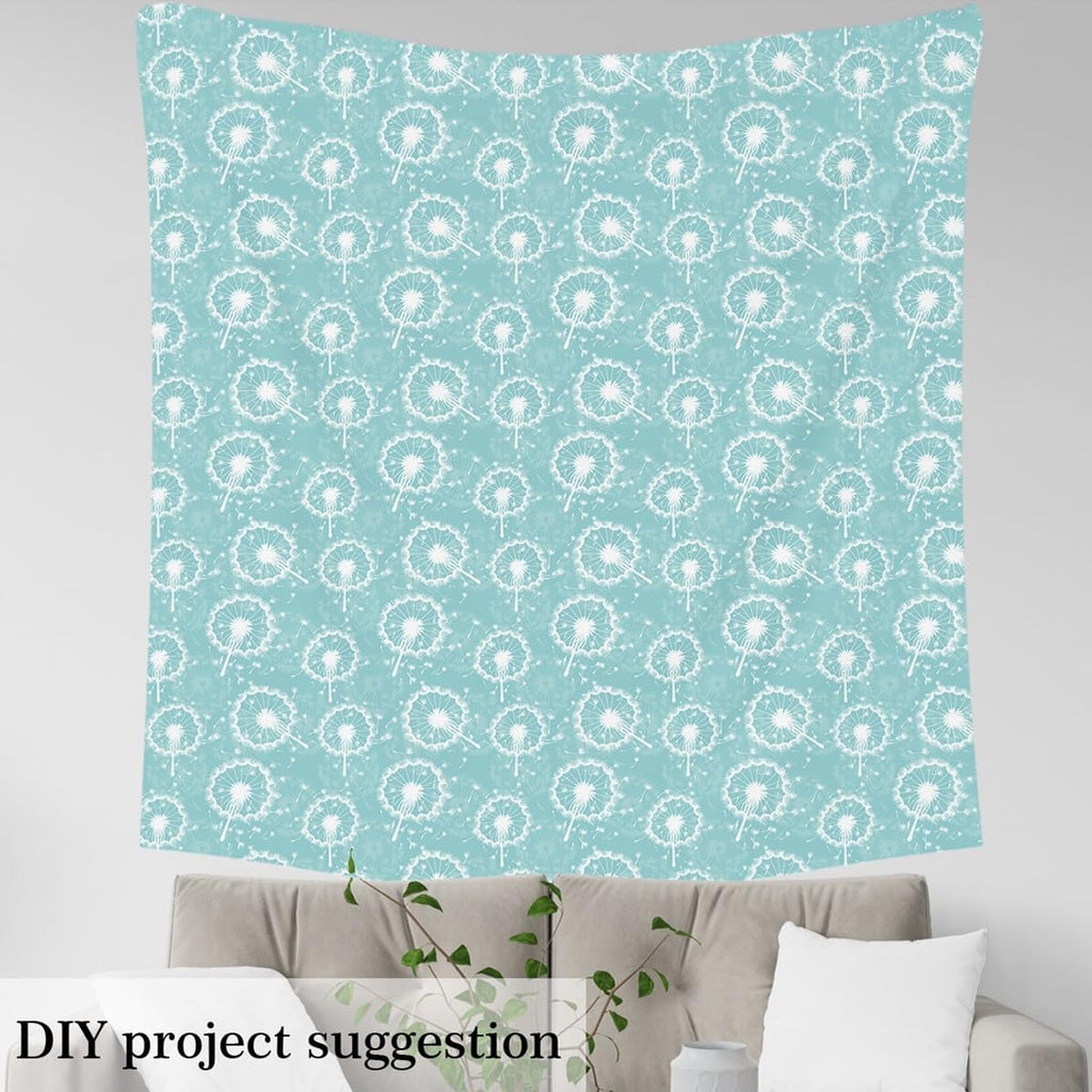 Dandelion Fabric by The Yard Wild Outdoor Flowers Rustic No Stretch Sewing Fabric Botanical Floral Natural Plants