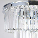 Crystal Chrome Chandelier Modern Chandeliers Lighting 4 Lights Pendant Ceiling Light Fixture 3-Tier for Dining Room Living Room Kitchen Island A107-B07G3SQD88
