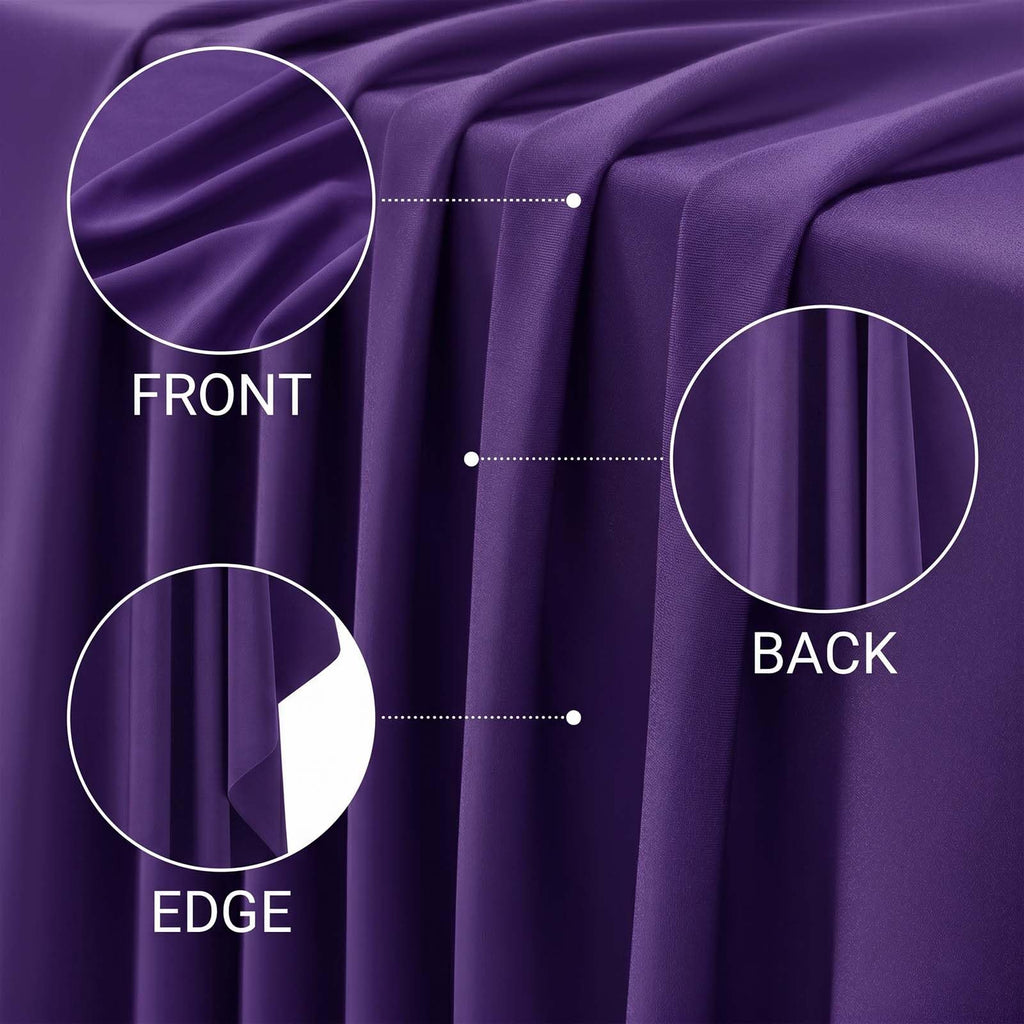 Nylon Spandex Fabric by The Yard, 59 Inch Wide (Purple, 1 Yard)