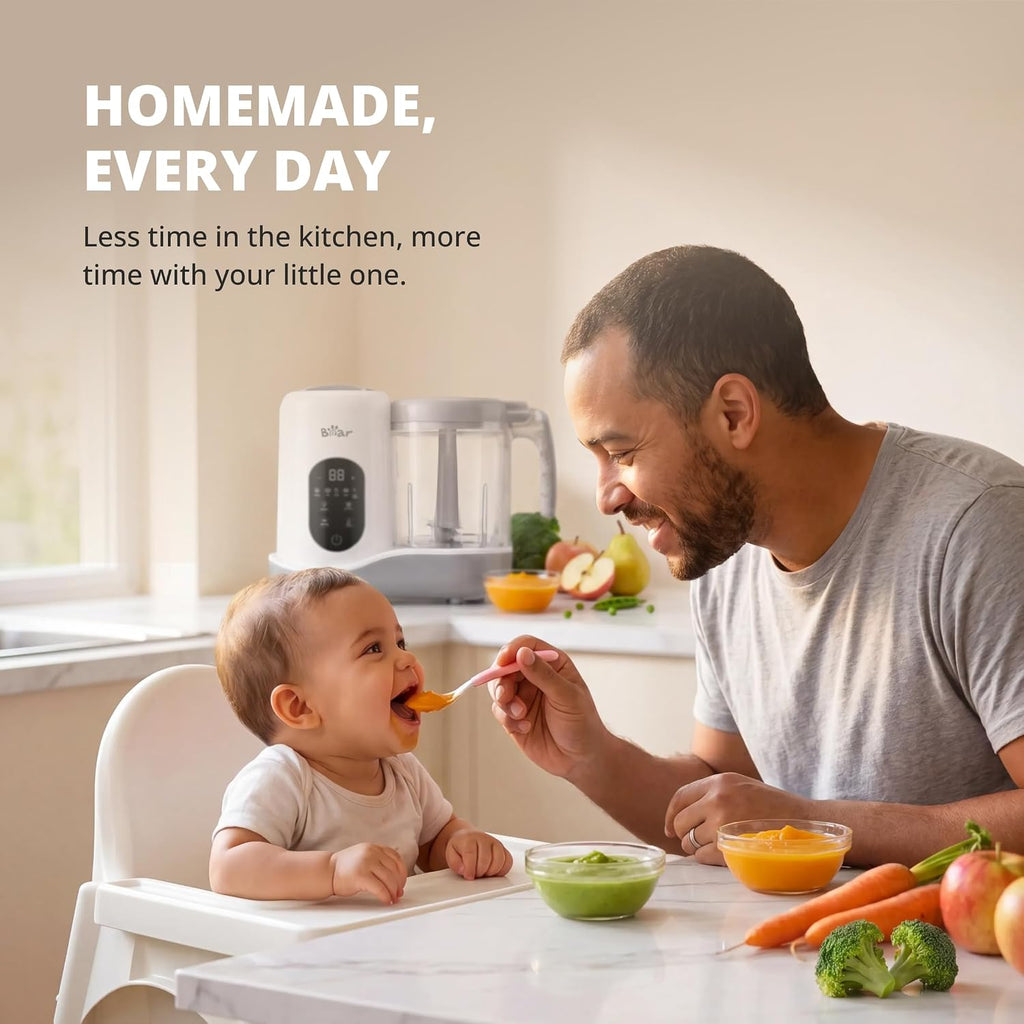 2024 Baby Food Maker, One-Step & Easy to Use, Smart Touchscreen, White