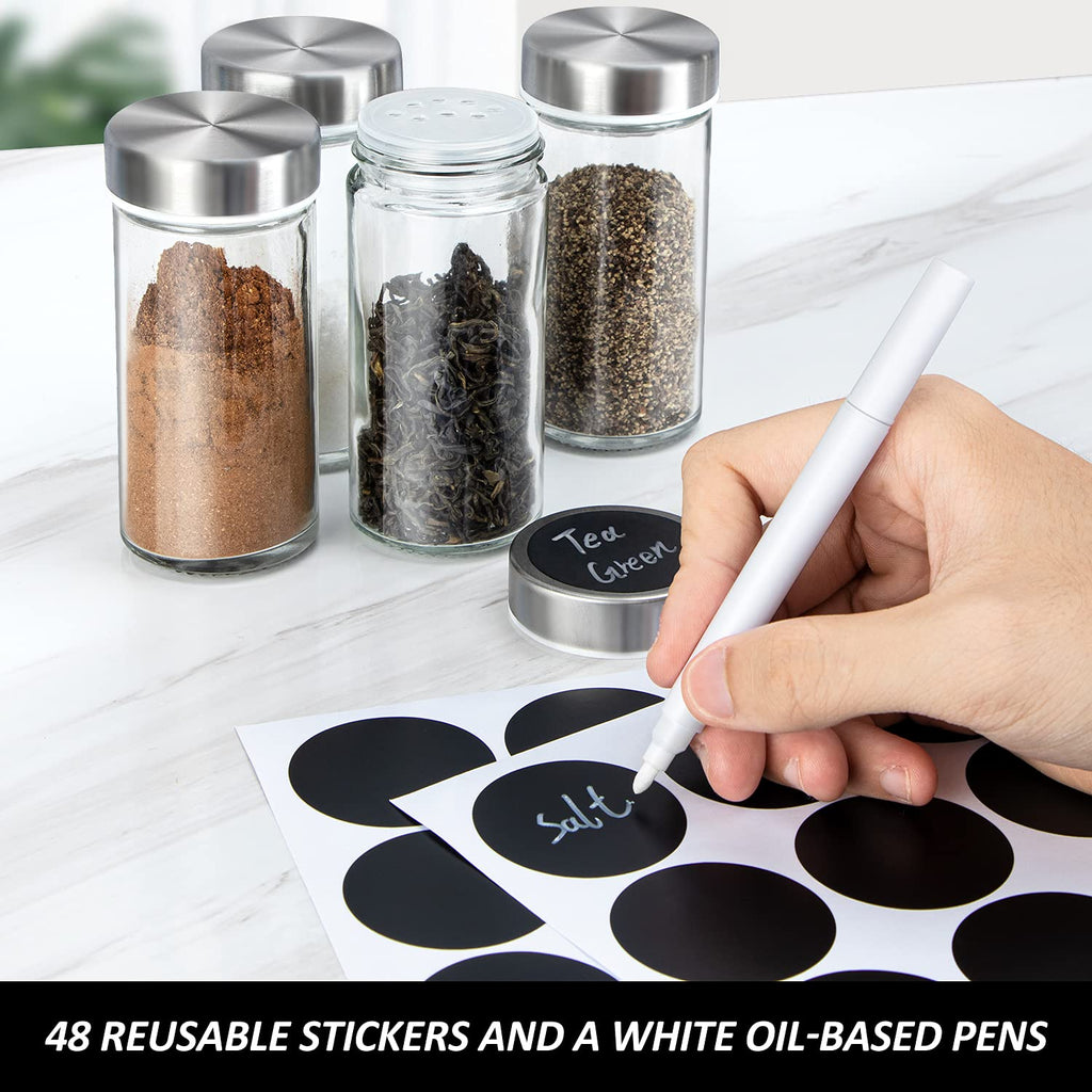 Rotating Spice Rack Organizer with Jars(20Pcs), Seasoning Organizer for Cabinet, Kitchen Spice Racks for Countertop
