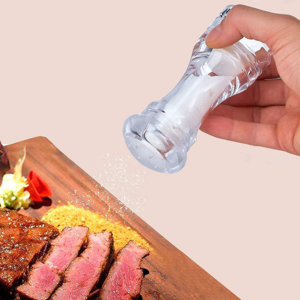 Salt Shaker and Pepper Grinder Set, Salt and Pepper Grinder, Clear - Set of 2