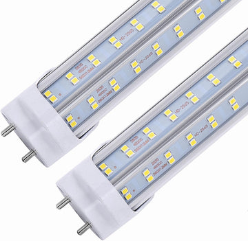 25 PCS-LED Light Tubes 4FT 60W LED Bulbs Light, 384pcs LED Chips, Dual-End Powered, No T8 Ballast, Double Sided Four