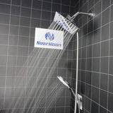 Shower Head with Hose, High Pressure Stainless Steel Rain Shower and 3 Settings Handheld Spray Combo with Push Button
