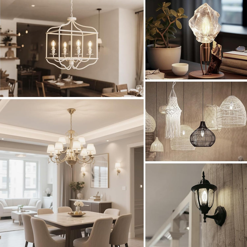 Dimmable E12 LED Candelabra Bulbs 40W Equivalent, 4000K Neutral White, 400 Lumens Chandelier Light Bulb, B11