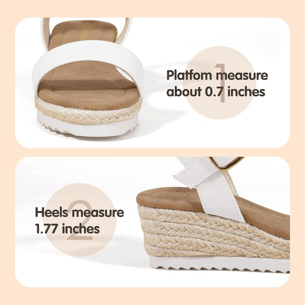 Girls Sandals Wedge Platform Heels Dress Shoes